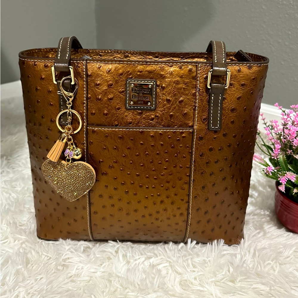 Dooney & Bourke embossed ostrich Lexington